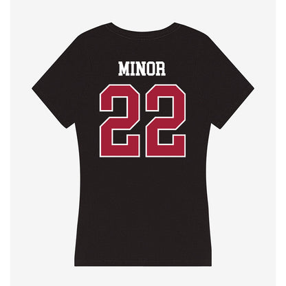 Oklahoma - NCAA Softball : Kai Minor - Women's V-Neck T-Shirt-1