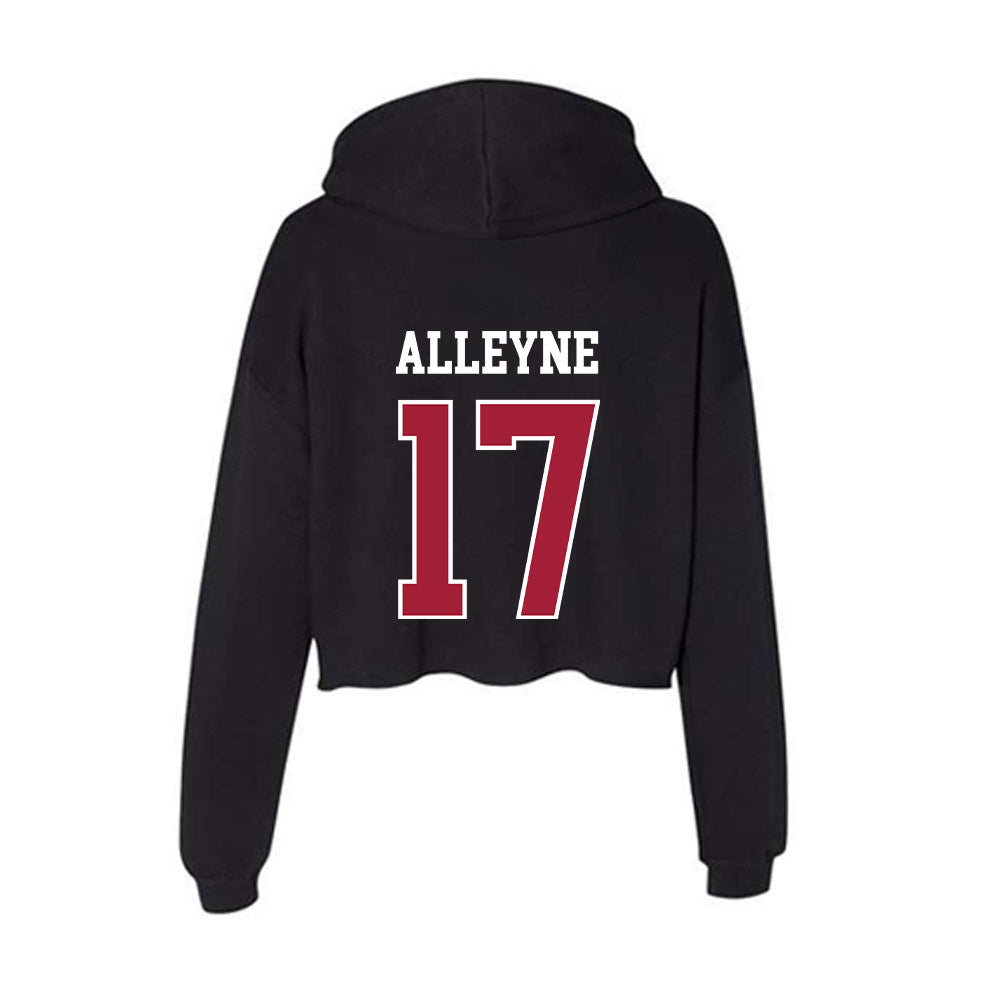 Oklahoma - NCAA Football : Mackenzie Alleyne - Women's Crop Fleece Hooded Sweatshirt-1
