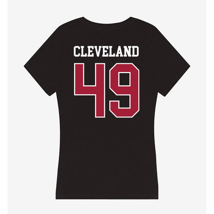 Oklahoma - NCAA Baseball : Jackson Cleveland - Women's V-Neck T-Shirt-1