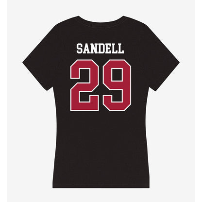 Oklahoma - NCAA Football : Tate Sandell - Women's V-Neck T-Shirt-1