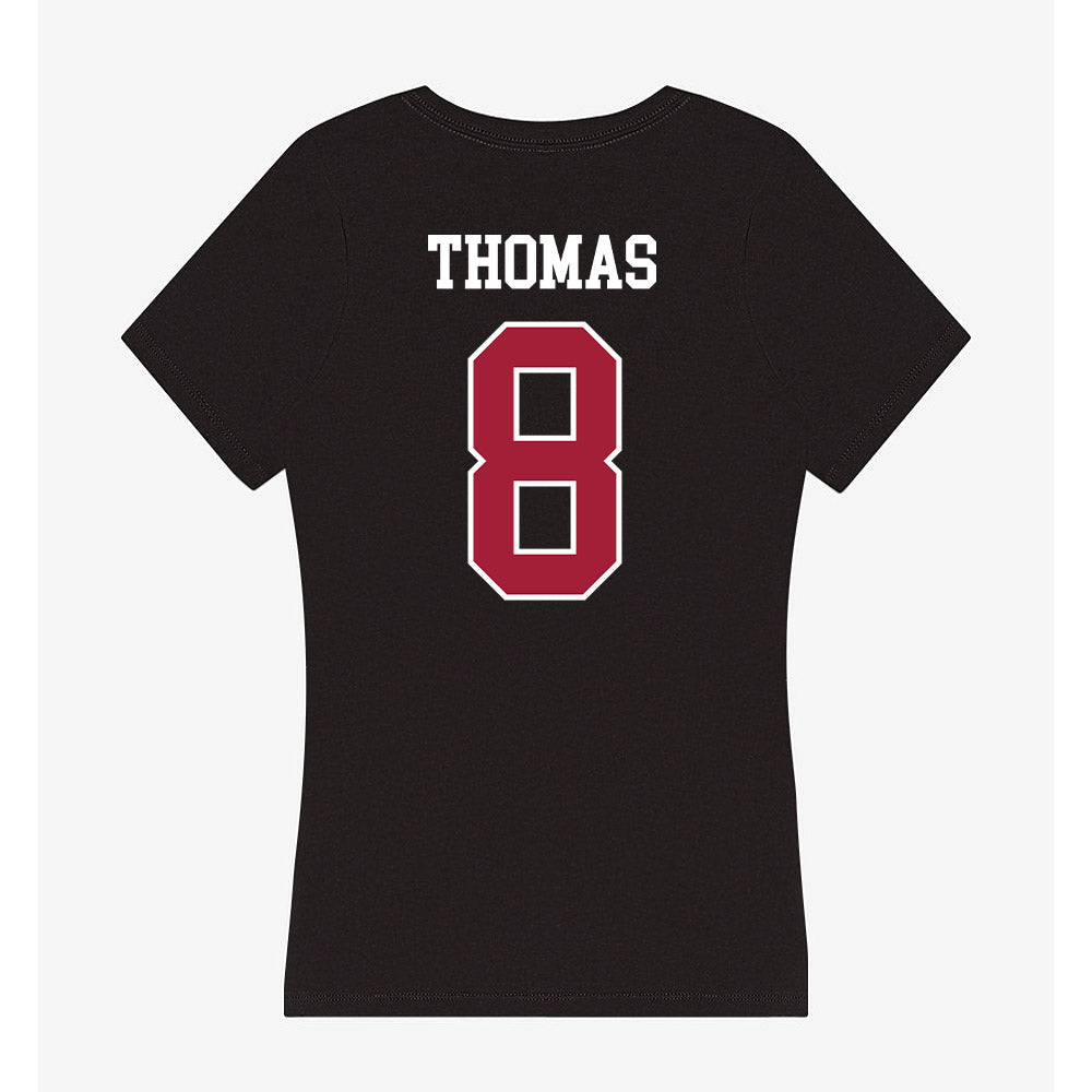 Oklahoma - NCAA Football : Bishop Thomas - Women's V-Neck T-Shirt-1