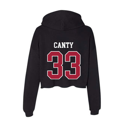 Oklahoma - NCAA Women's Soccer : Elle Canty - Women's Crop Fleece Hoodie-1