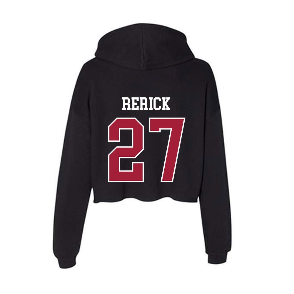 Oklahoma - NCAA Baseball : Drew Rerick - Women's Crop Fleece Hoodie-1