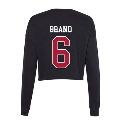 Oklahoma - NCAA Women's Volleyball : McKenna Brand - Women's Cropped Crew Fleece-1