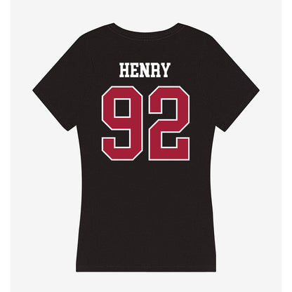 Oklahoma - NCAA Football : Jacob Henry - Women's V-Neck T-Shirt-1