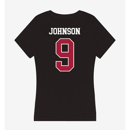 Oklahoma - NCAA Baseball : Camden Johnson - Women's V-Neck T-Shirt-1
