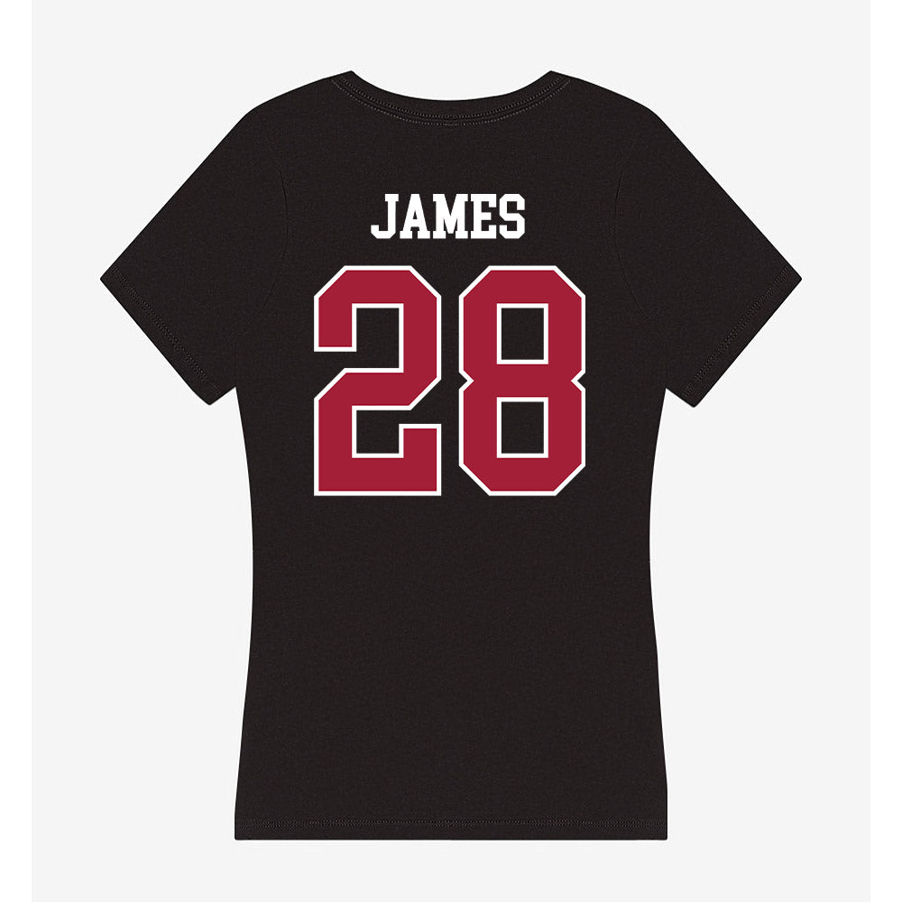 Oklahoma - NCAA Football : Marcus James - Women's V-Neck T-Shirt-1