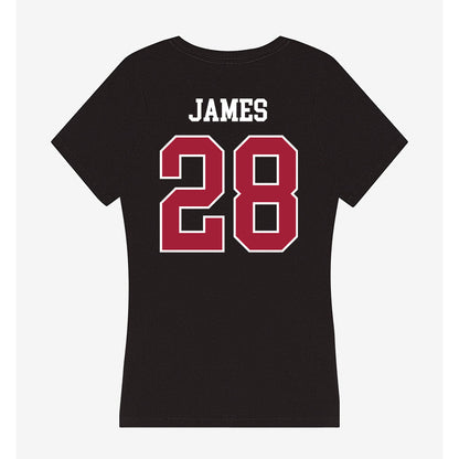 Oklahoma - NCAA Football : Marcus James - Women's V-Neck T-Shirt-1