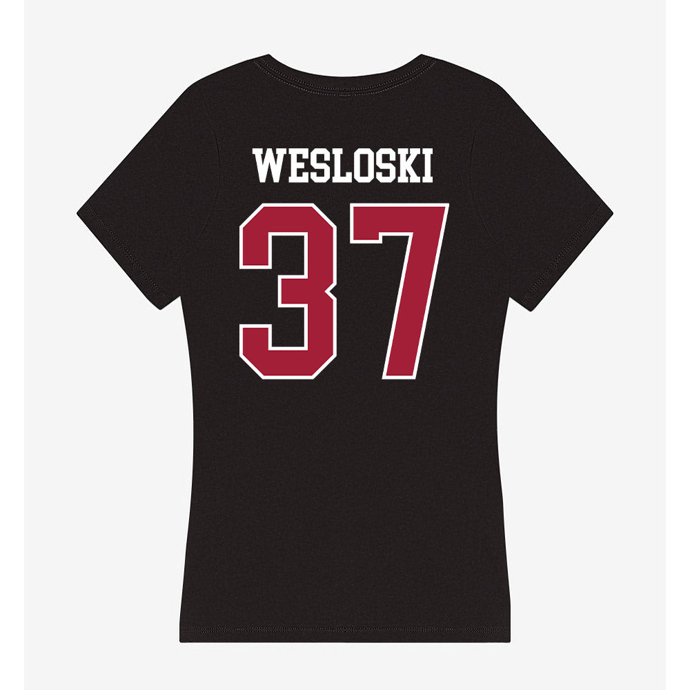Oklahoma - NCAA Baseball : Nick Wesloski - Women's V-Neck T-Shirt-1