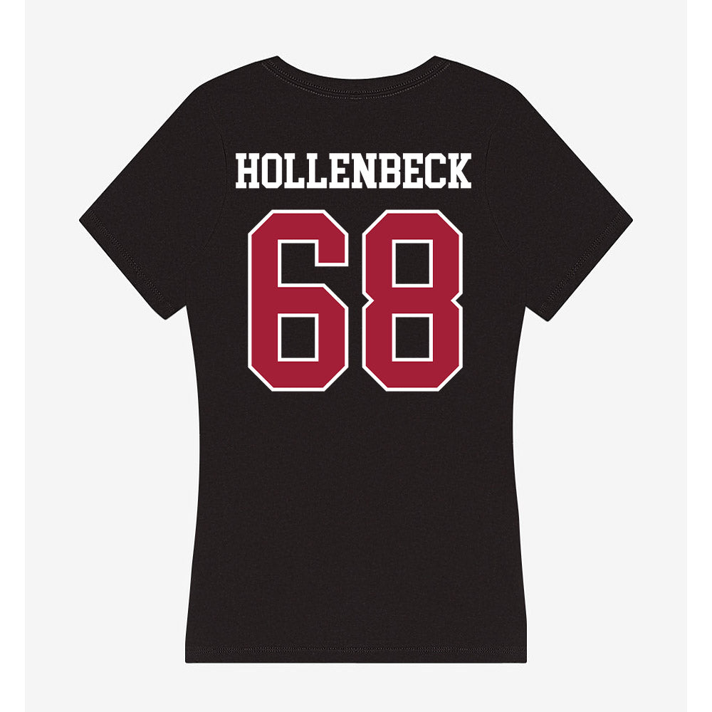 Oklahoma - NCAA Football : Owen Hollenbeck - Women's V-Neck T-Shirt-1