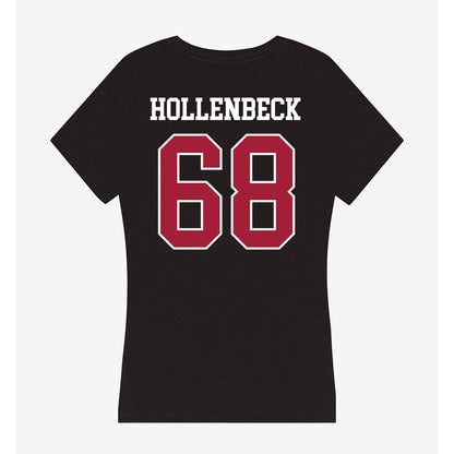 Oklahoma - NCAA Football : Owen Hollenbeck - Women's V-Neck T-Shirt-1