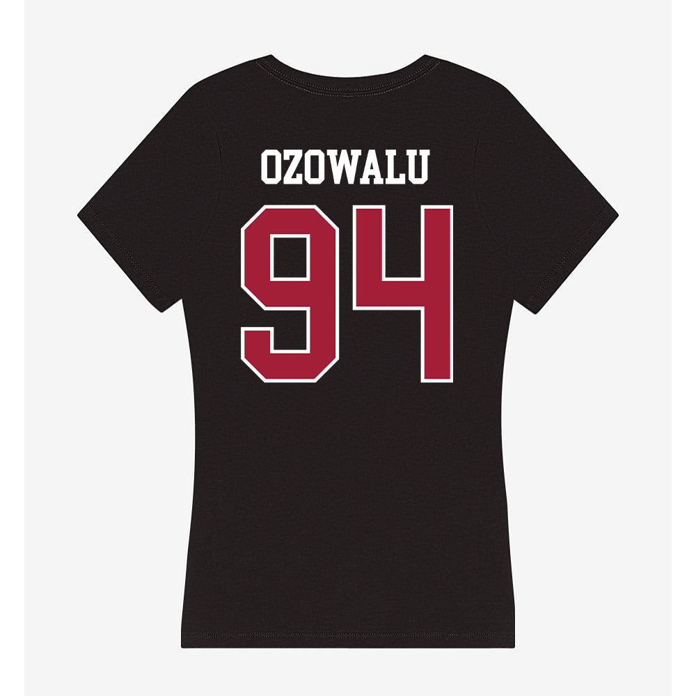Oklahoma - NCAA Football : Kenny Ozowalu - Women's V-Neck T-Shirt-1
