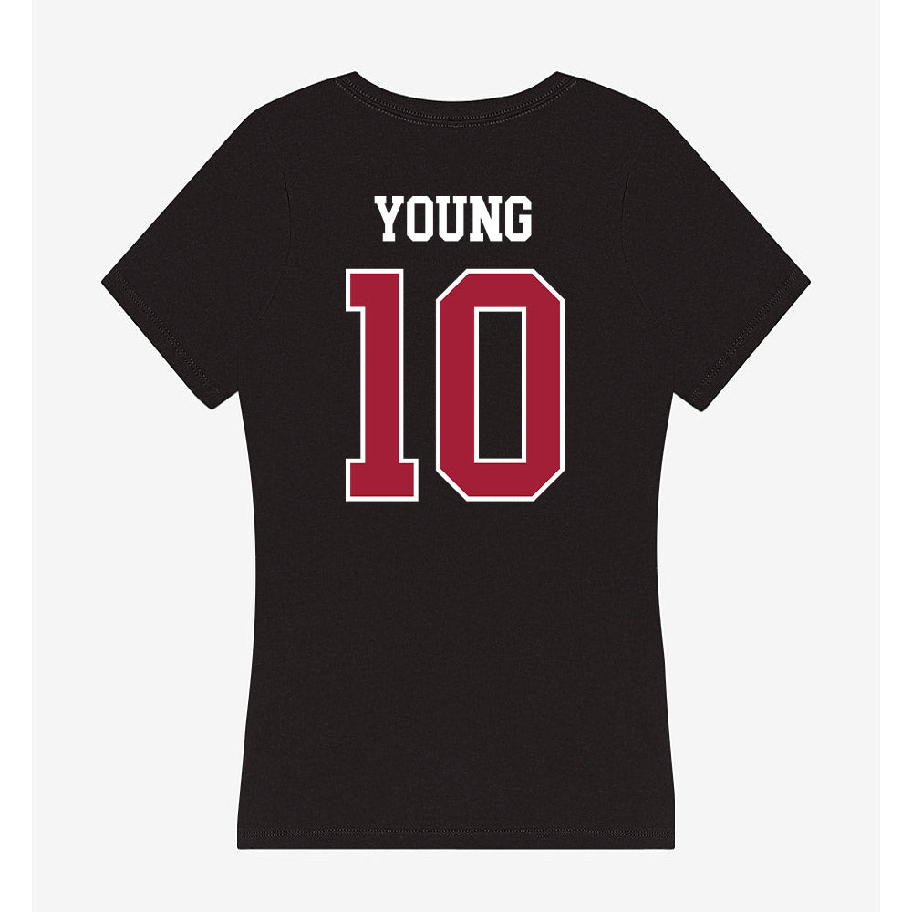 Oklahoma - NCAA Women's Volleyball : Mikala Young - Women's V-Neck T-Shirt-1