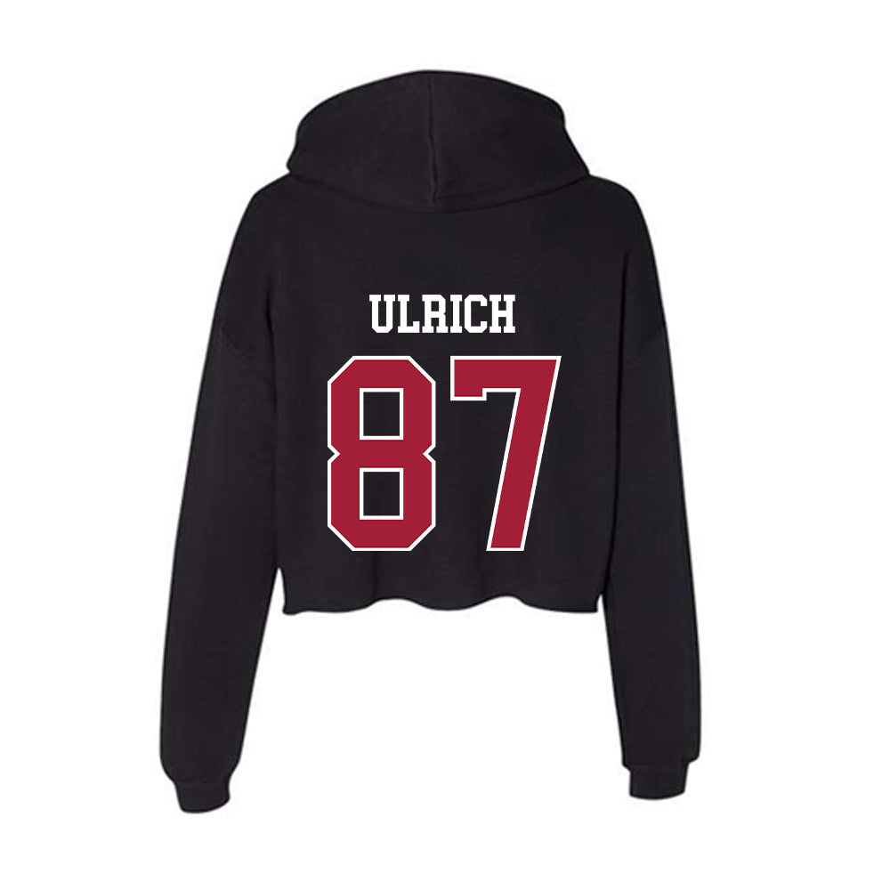 Oklahoma - NCAA Football : Jacob Ulrich - Women's Crop Fleece Hoodie-1