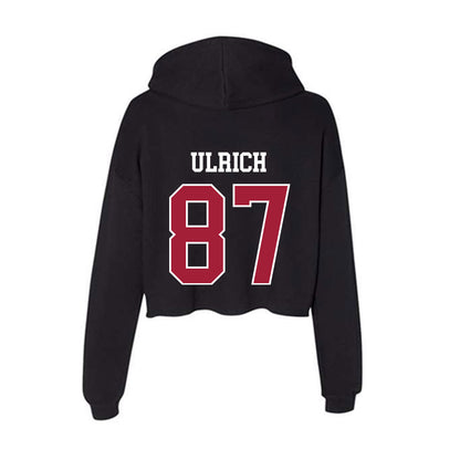 Oklahoma - NCAA Football : Jacob Ulrich - Women's Crop Fleece Hoodie-1