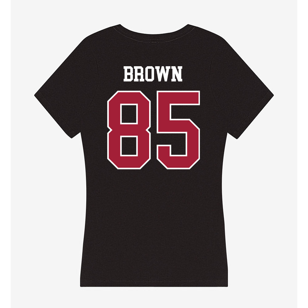 Oklahoma - NCAA Football : Trey Brown - Women's V-Neck T-Shirt-1