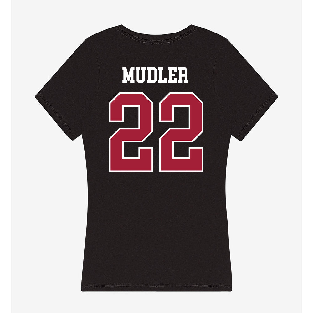 Oklahoma - NCAA Baseball : Scott Mudler - Women's V-Neck T-Shirt-1
