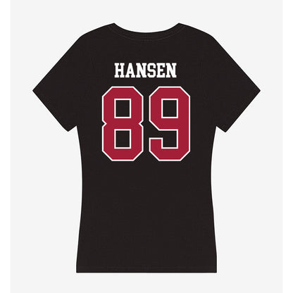Oklahoma - NCAA Football : Hayden Hansen - Women's V-Neck T-Shirt-1