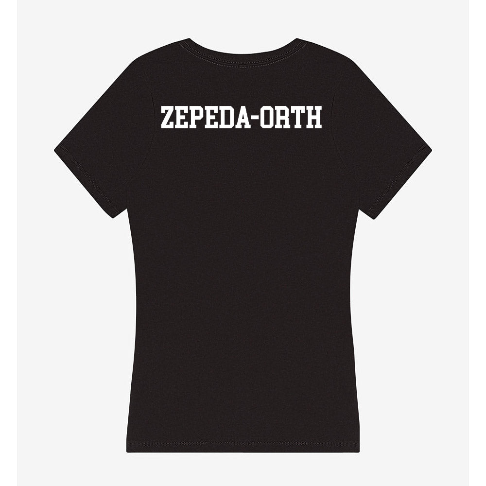 Oklahoma - NCAA Men's Gymnastics : Brandon Zepeda-Orth - Women's V-Neck T-Shirt-1