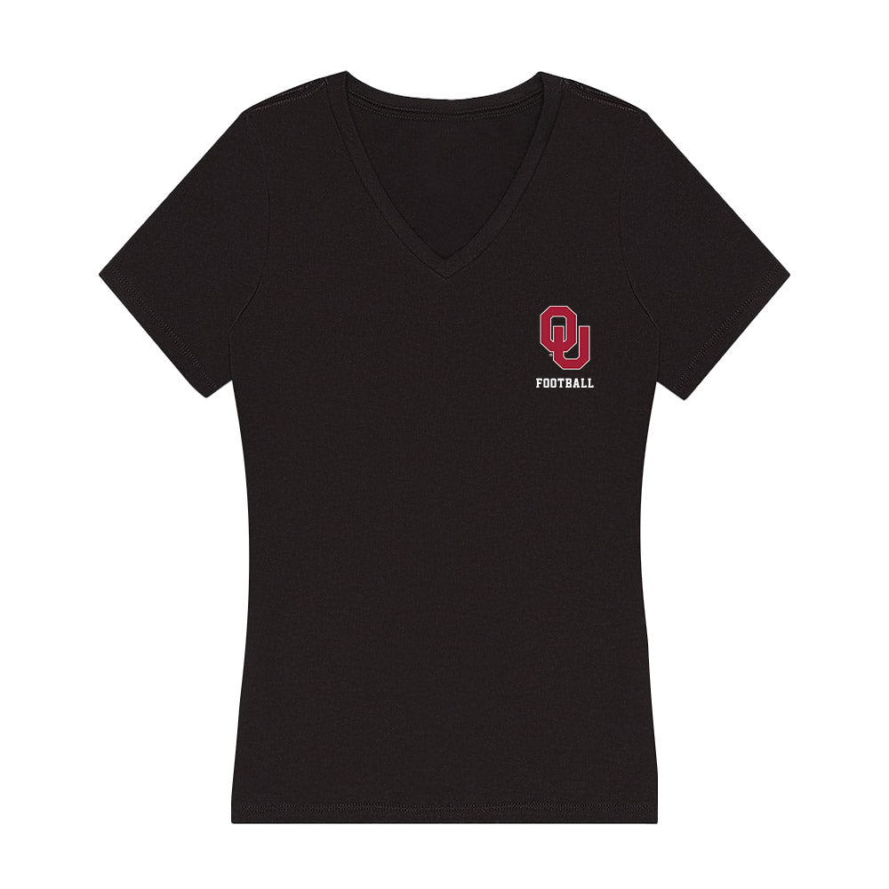Oklahoma - NCAA Football : Daniel Odom - Women's V-Neck T-Shirt-0