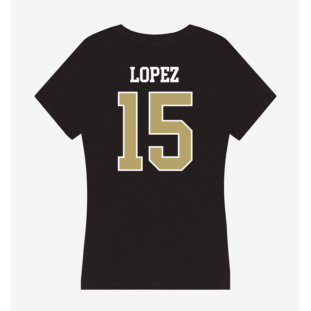Central Florida - NCAA Softball : Yessenia Lopez - Women's V-Neck T-Shirt-1