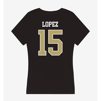 Central Florida - NCAA Softball : Yessenia Lopez - Women's V-Neck T-Shirt-1