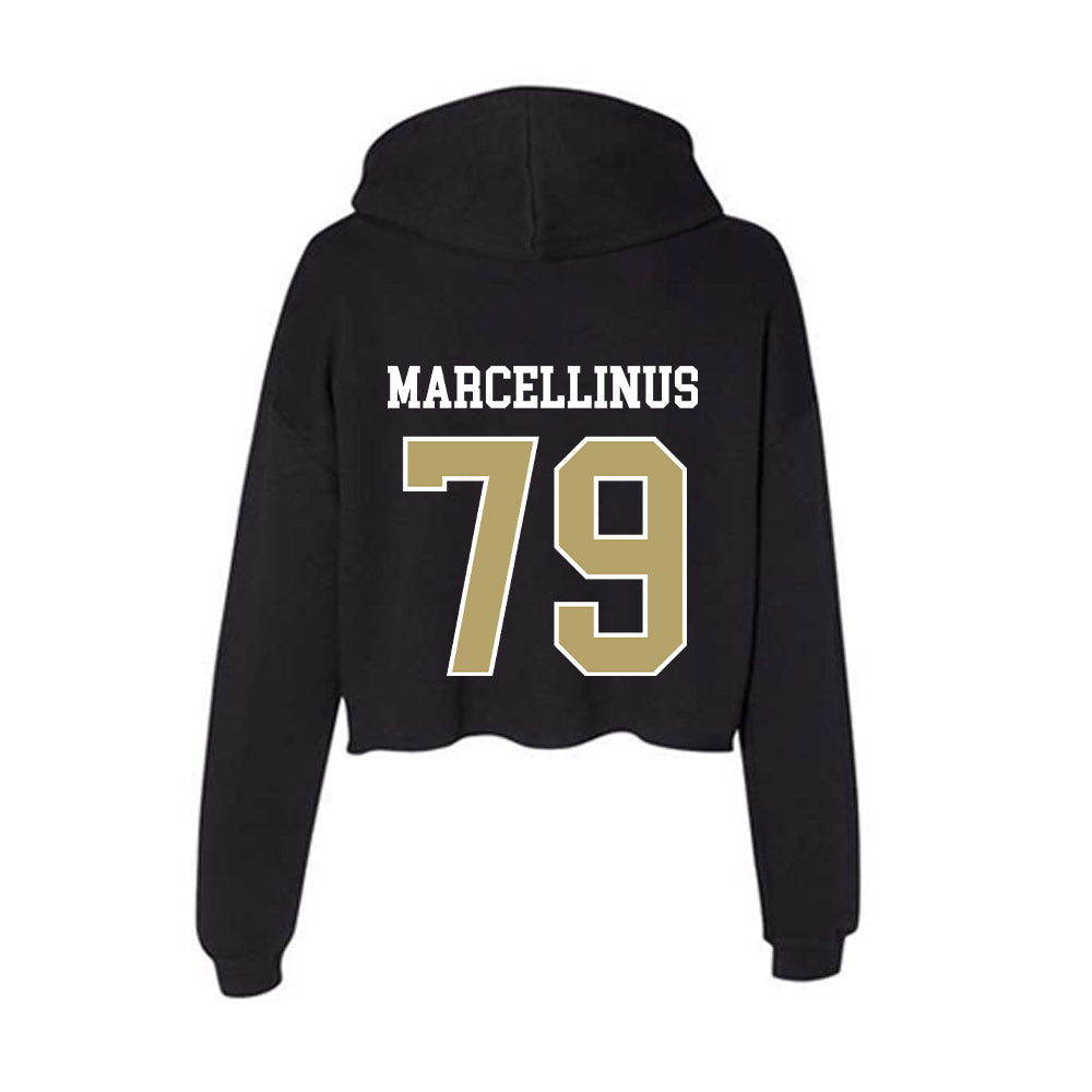 Central Florida - NCAA Football : Daniel Marcellinus - Women's Crop Fleece Hooded Sweatshirt-1