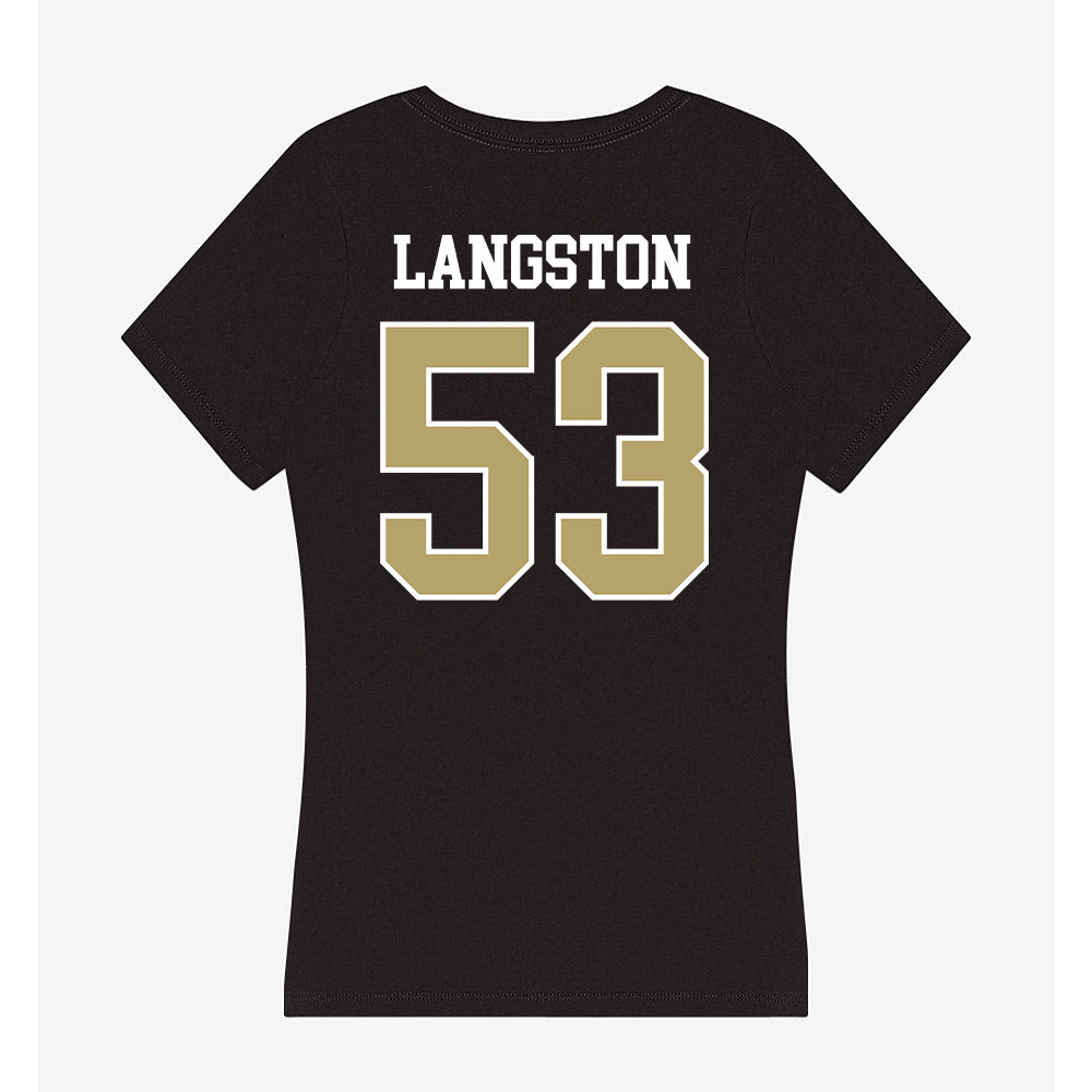 Central Florida - NCAA Football : Laparka Langston - Women's V-Neck T-Shirt-1