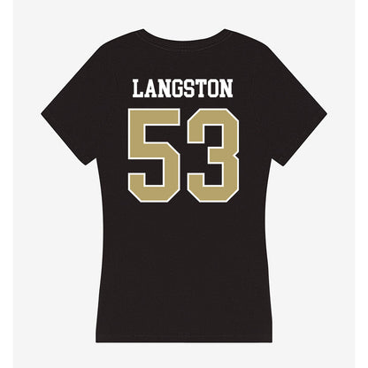 Central Florida - NCAA Football : Laparka Langston - Women's V-Neck T-Shirt-1