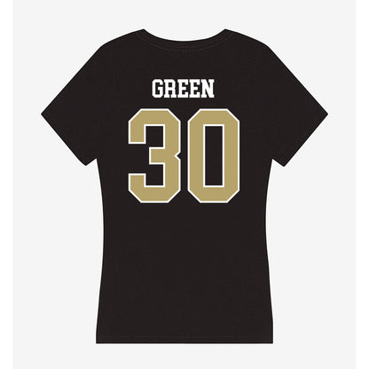 Central Florida - NCAA Women's Soccer : Virginia Green - Women's V-Neck T-Shirt-1