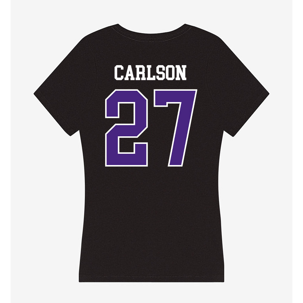 Northwestern - NCAA Baseball : Zach Carlson - Classic Shersey Women's V-Neck T-Shirt-1