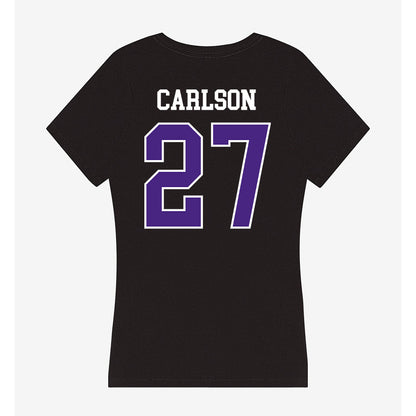 Northwestern - NCAA Baseball : Zach Carlson - Classic Shersey Women's V-Neck T-Shirt-1