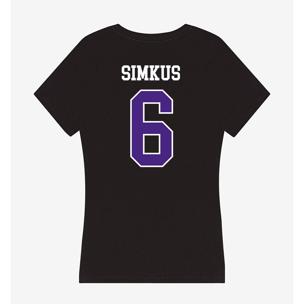 Northwestern - NCAA Women's Volleyball : Bella Simkus - Classic Shersey Women's V-Neck T-Shirt-1
