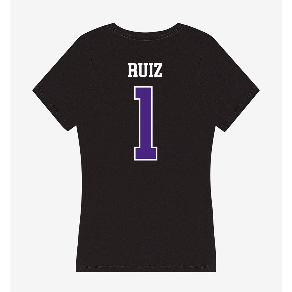 Northwestern - NCAA Baseball : Noah Ruiz - Classic Shersey Women's V-Neck T-Shirt-1