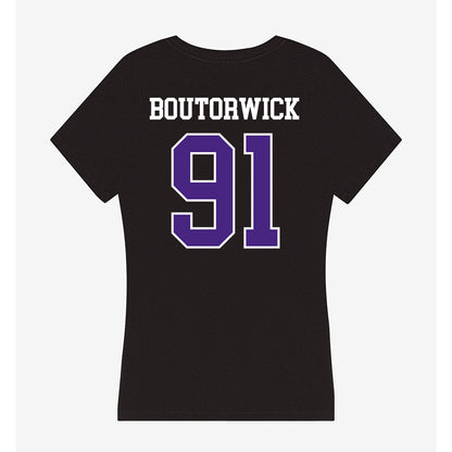 Northwestern - NCAA Football : Evan Boutorwick - Classic Shersey Women's V-Neck T-Shirt-1