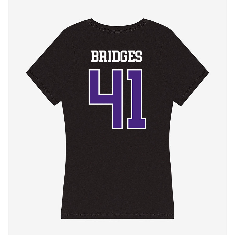 Northwestern - NCAA Baseball : Tommy Bridges - Classic Shersey Women's V-Neck T-Shirt-1