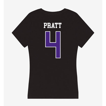 Northwestern - NCAA Men's Basketball : LA Pratt - Classic Shersey Women's V-Neck T-Shirt-1