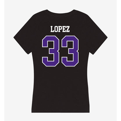 Northwestern - NCAA Women's Basketball : Amparo Lopez - Classic Shersey Women's V-Neck T-Shirt-1