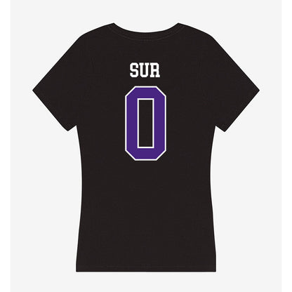 Northwestern - NCAA Football : Noah Sur - Classic Shersey Women's V-Neck T-Shirt-1