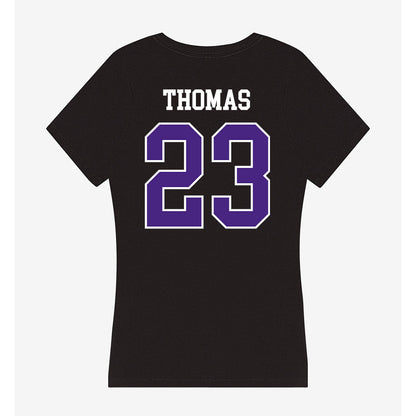 Northwestern - NCAA Women's Basketball : Tayla Thomas - Classic Shersey Women's V-Neck T-Shirt-1