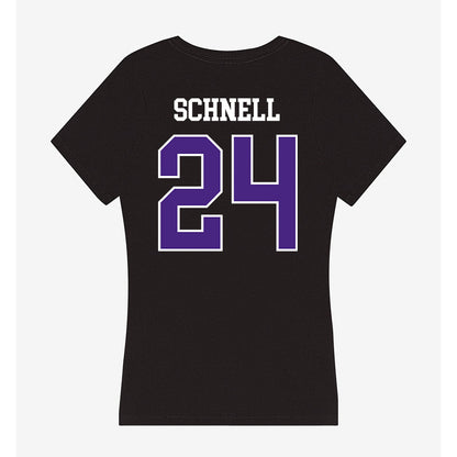 Northwestern - NCAA Women's Volleyball : Cate Schnell - Classic Shersey Women's V-Neck T-Shirt-1