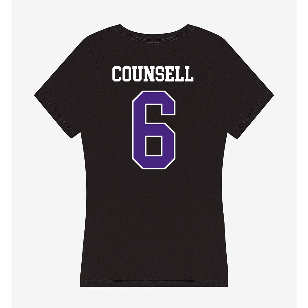 Northwestern - NCAA Baseball : Jack Counsell - Classic Shersey Women's V-Neck T-Shirt-1