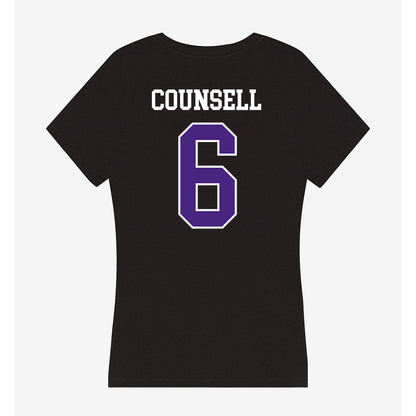 Northwestern - NCAA Baseball : Jack Counsell - Classic Shersey Women's V-Neck T-Shirt-1