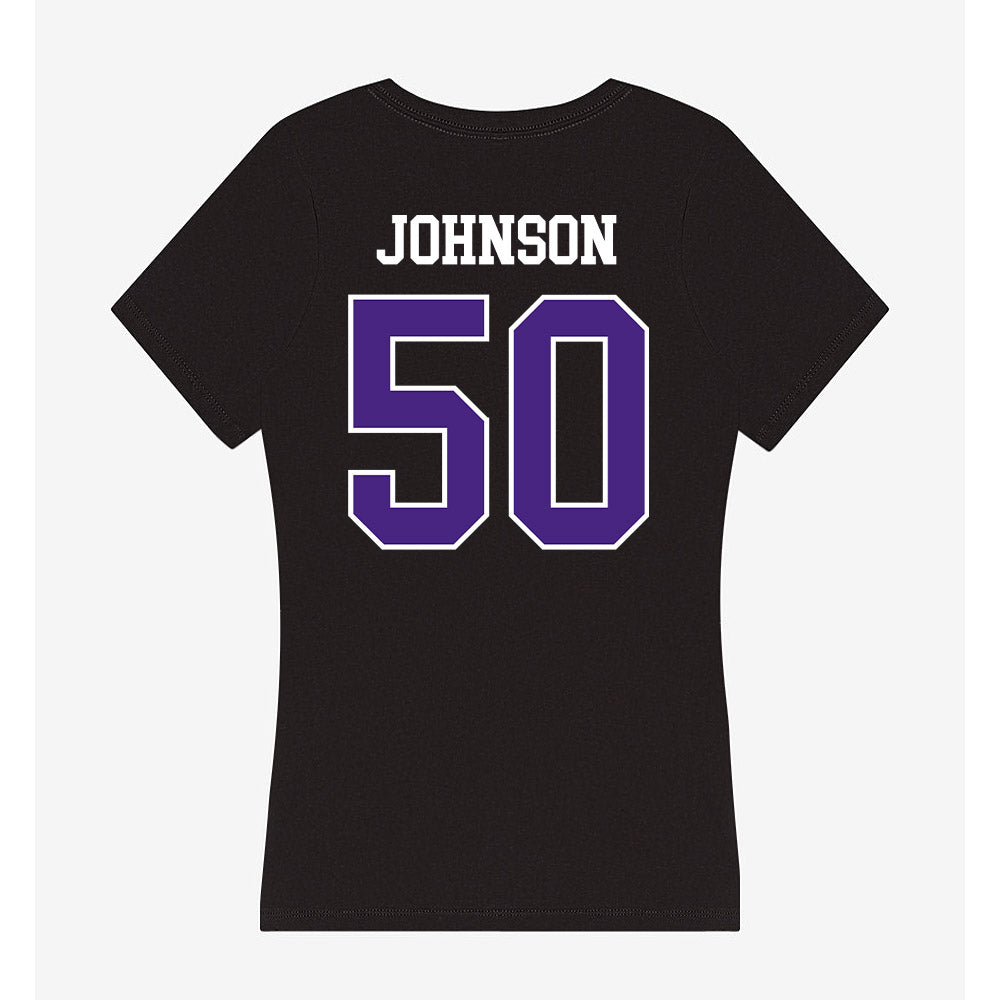 Northwestern - NCAA Football : Qayvier Johnson - Classic Shersey Women's V-Neck T-Shirt-1