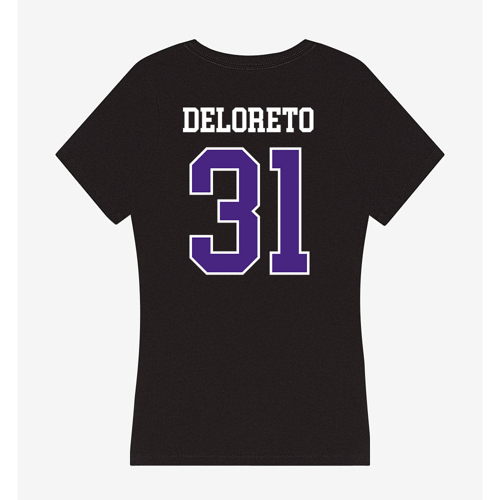 Northwestern - NCAA Baseball : Dominic DeLoreto - Classic Shersey Women's V-Neck T-Shirt-1