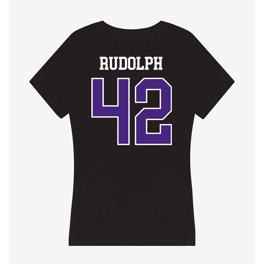 Northwestern - NCAA Women's Lacrosse : Hannah Rudolph - Classic Shersey Women's V-Neck T-Shirt-1