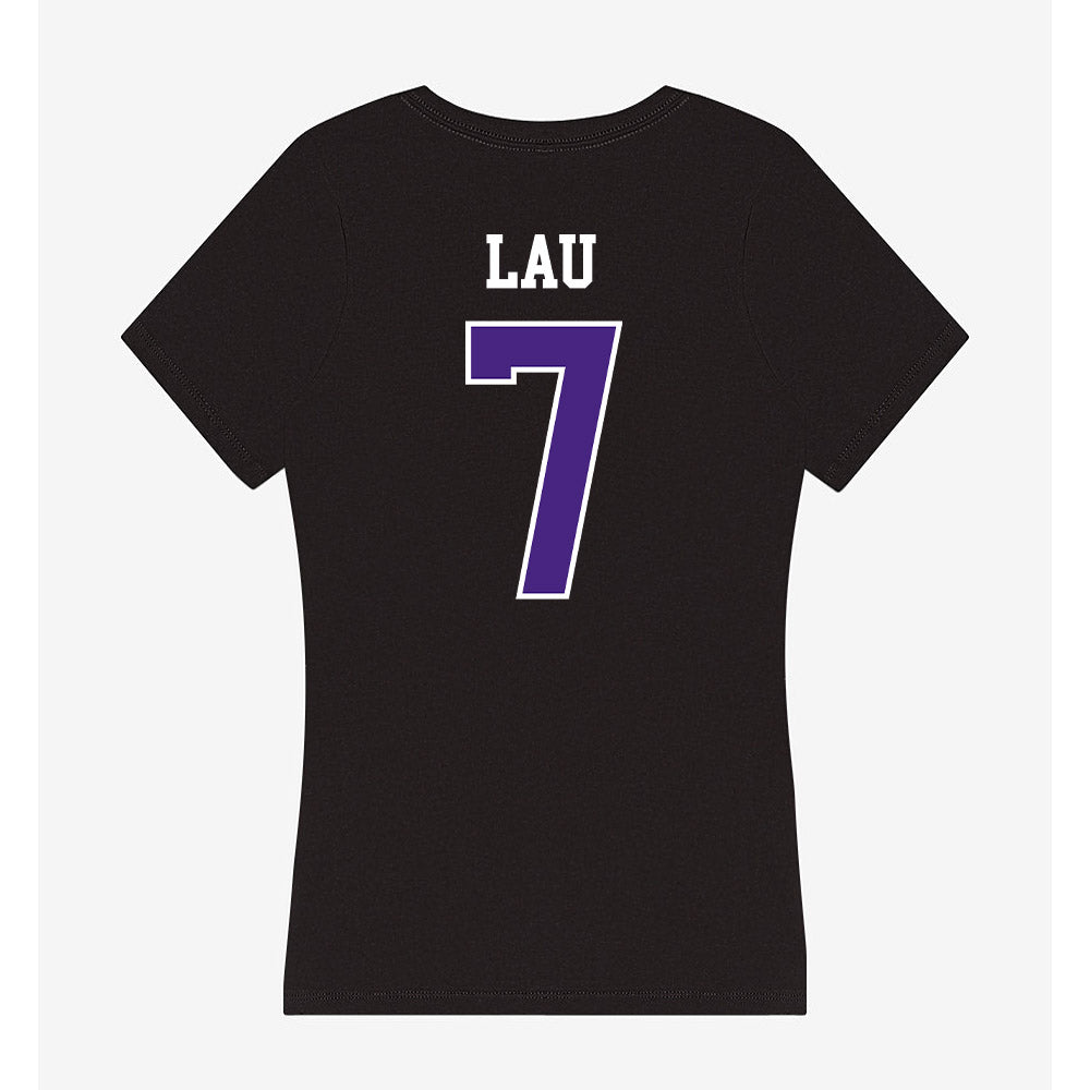 Northwestern - NCAA Women's Basketball : Caroline Lau - Classic Shersey Women's V-Neck T-Shirt-1