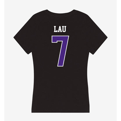 Northwestern - NCAA Women's Basketball : Caroline Lau - Classic Shersey Women's V-Neck T-Shirt-1