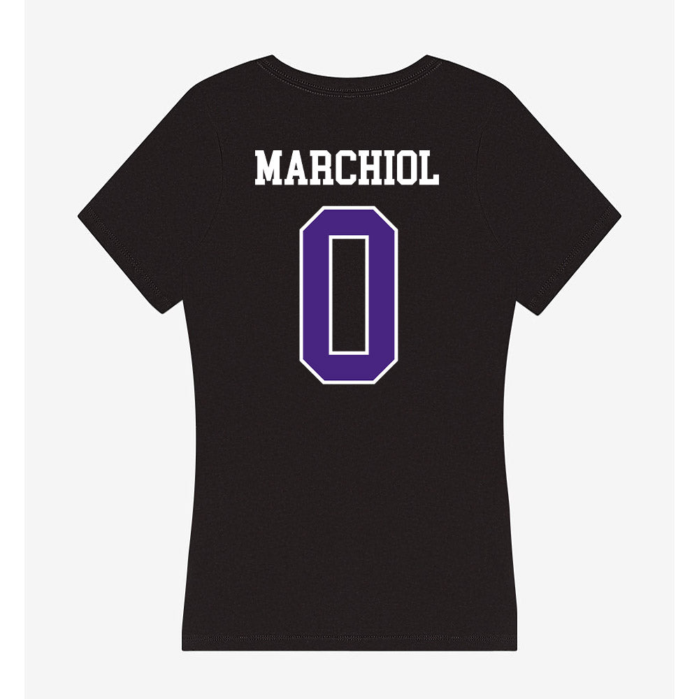 Northwestern - NCAA Football : Nicco Marchiol - Classic Shersey Women's V-Neck T-Shirt-1