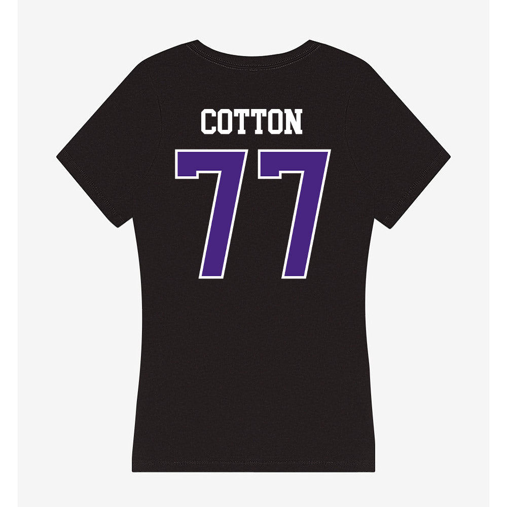 Northwestern - NCAA Football : Idrys Cotton - Classic Shersey Women's V-Neck T-Shirt-1